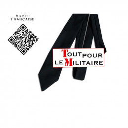 Cravate d'uniforme noire classique à nouer