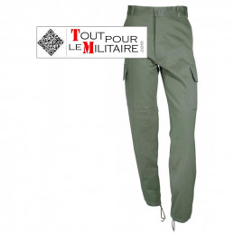 Pantalon de treillis satin KAKI