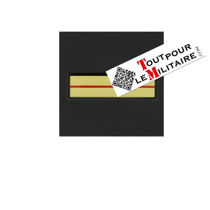 Gendarmerie Adjudant départemental velcro plastique