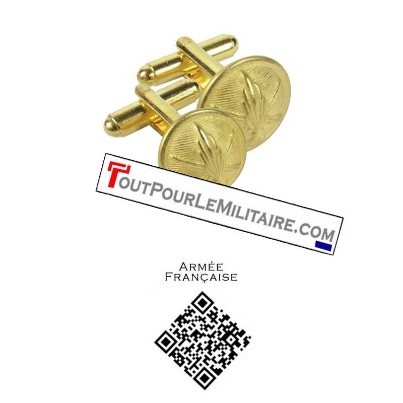 Boutons de Manchette Militaire INFANTERIE