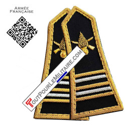 Pattes épaules INFANTERIE Lieutenant-Colonel pour spencer