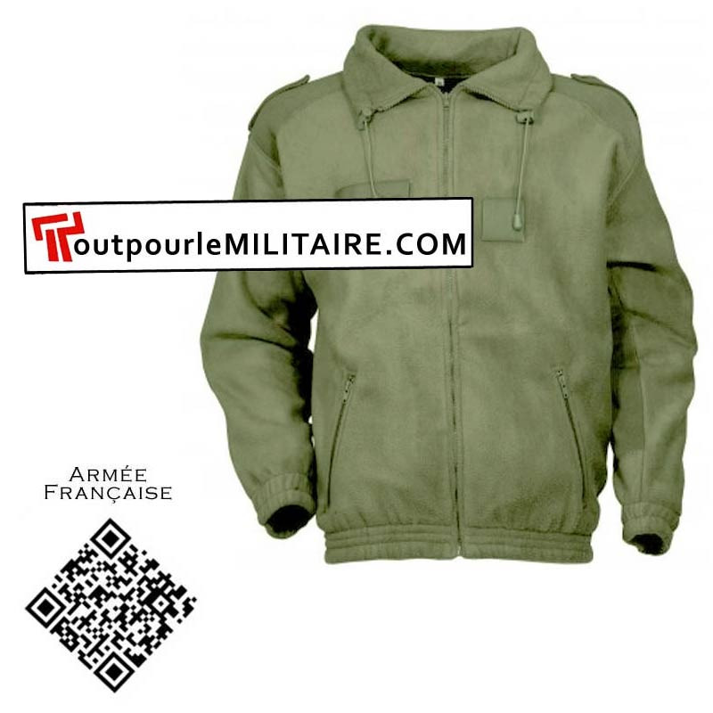 Blouson polaire militaire kaki vert armée