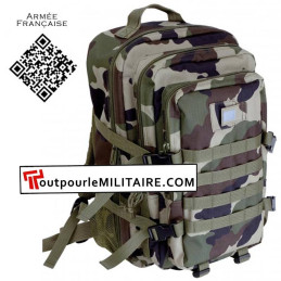 Sac à dos militaire camouflage CE contenance 50 litres