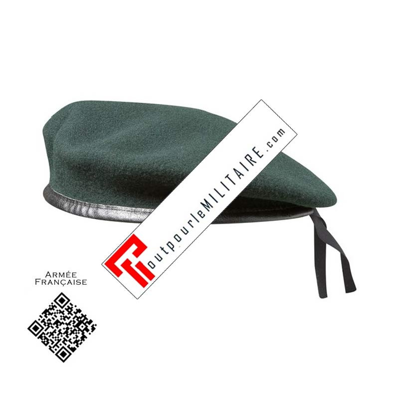 Béret Vert Foncé Commando de Marine Armée Française