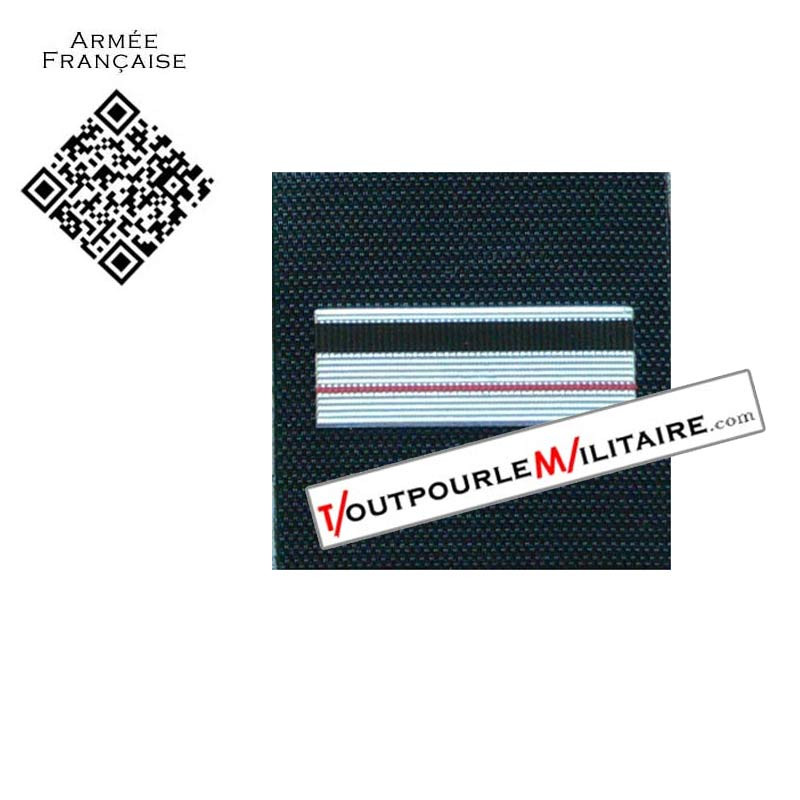 Gendarmerie Major départementale galon velcro plastique