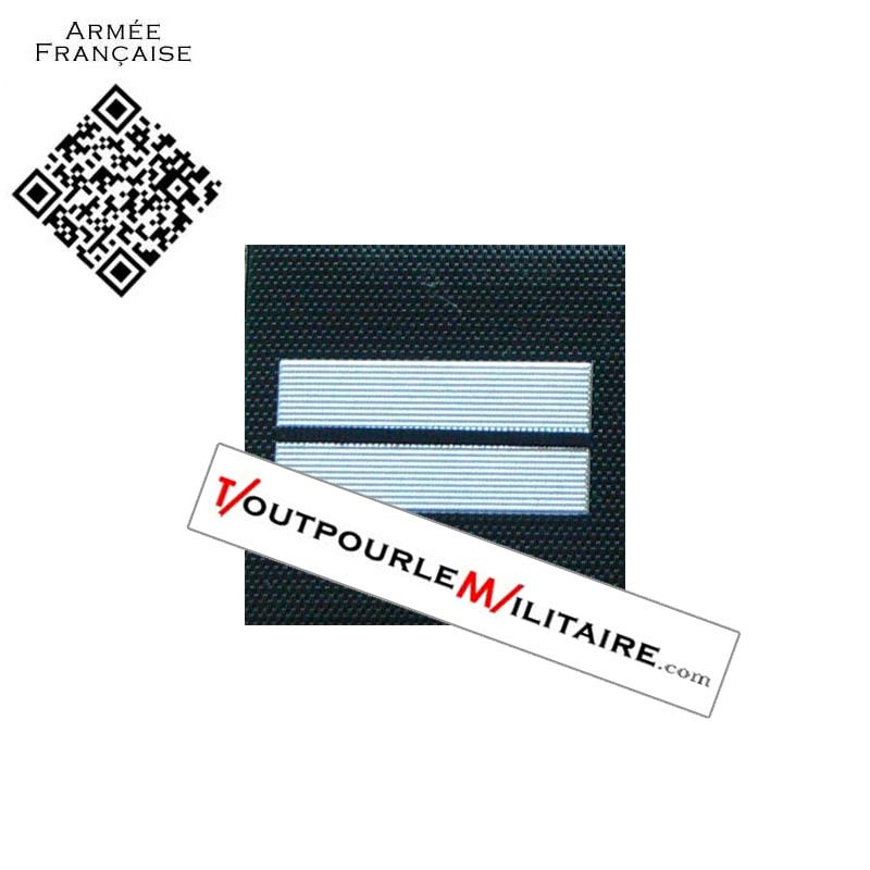 Gendarmerie Lieutenant départemental galon velcro plastique