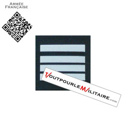 Gendarmerie Commandant départemental galon velcro plastique