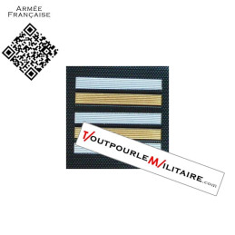 Gendarme Lieutenant-Colonel départemental galon velcro plastique