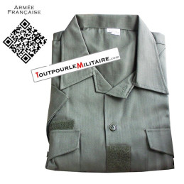 Chemise militaire kaki Manches Courtes