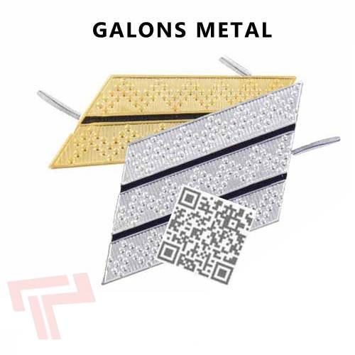 Grades militaires métal pour calot et tricorne