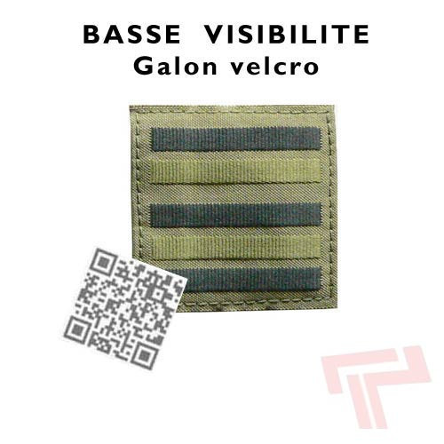 GALONS VELCRO MILITAIRES BASSE VISIBILITE