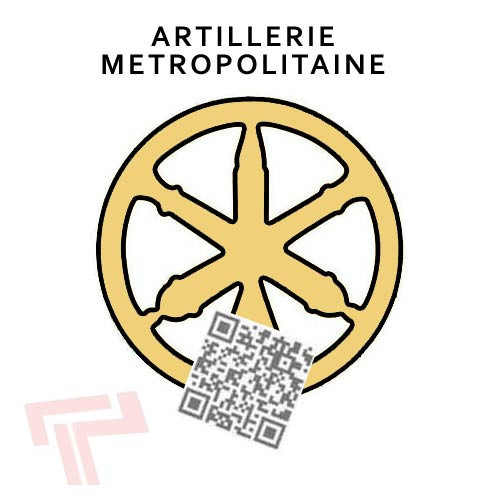 Militaires Artillerie métropolitaine, képis, galons, insignes