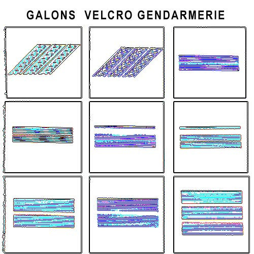 Galons velcro Gendarmerie Départementale